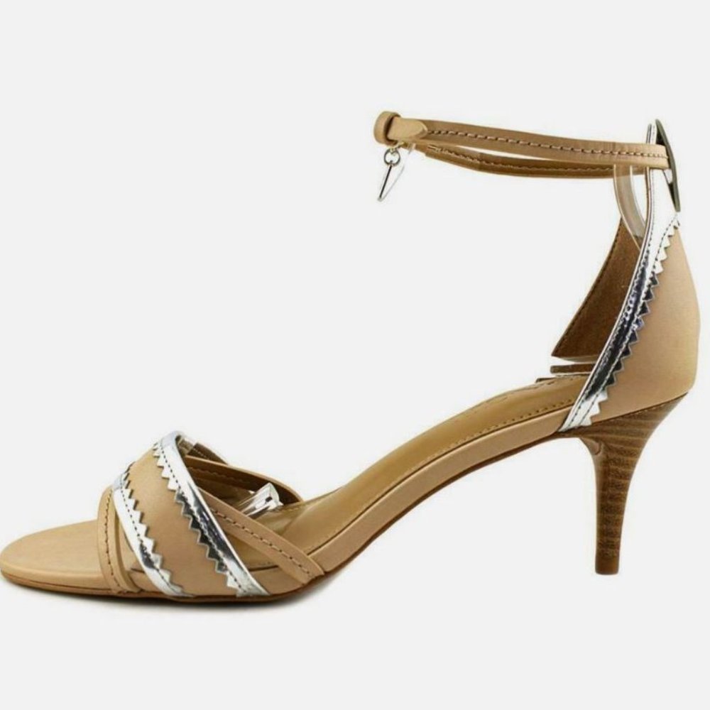 Coach Maxine Beachwood/ Silver GORGEOUS Heels A01939